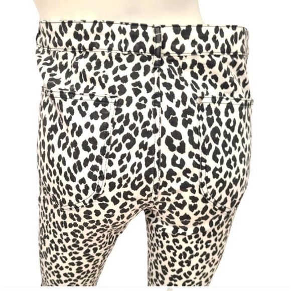 H&M White Animal Print Jeans Size 31 - Picture 5 of 7